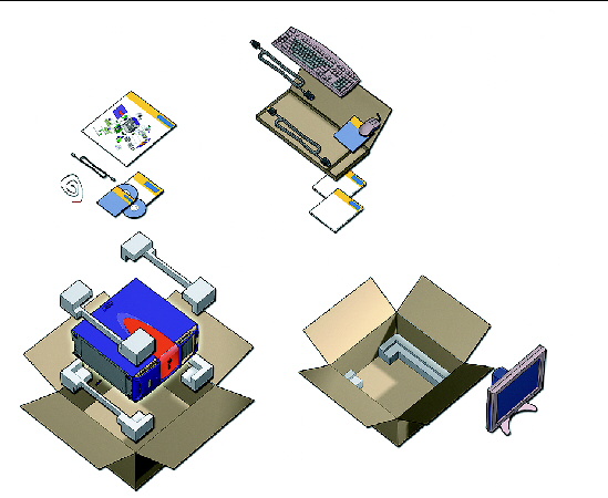 Figure shows the packing order from top to bottom.