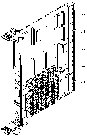Figure showing a typical Netra CP2140 board.
