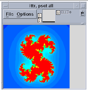 Screenshot of a dither visualizer.