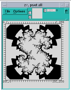 Screenshot of a threshold visualizer with a ruler.