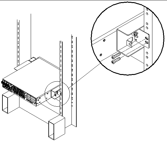 Figure showing how to secure the rear plate to the side bracket.