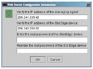 Screen capture showing web server configuration information.