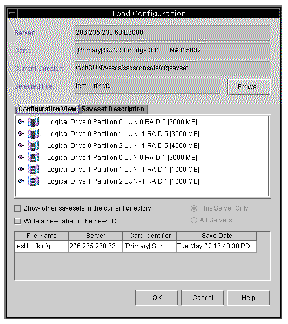 Screen capture showing the Load Configuration window with the Configuration View tab displayed.