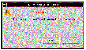 Screen capture showing the Confirmation Dialog message box.
