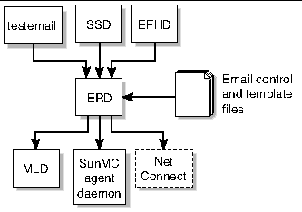 Figure depicting ERD server client relationships. 