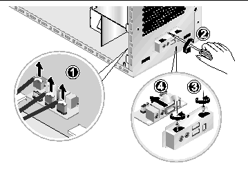 Figure showing removal of the USB audio card.