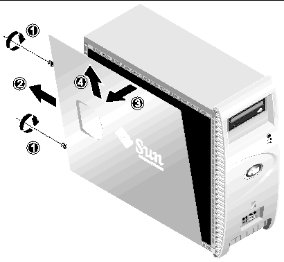 Figure showing removal of the workstation left-side pane.