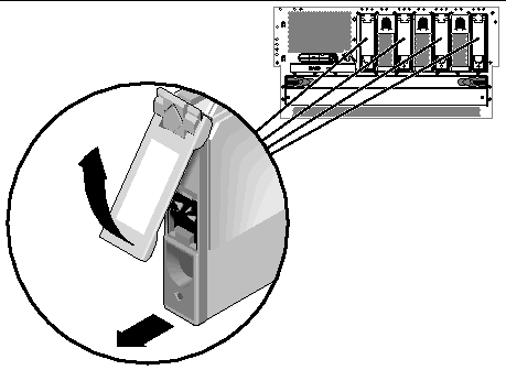 Figure showing how to remove a hard drive.