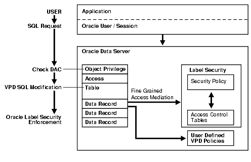 Oracle label security architecture