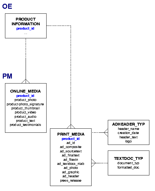 structure of PM schema